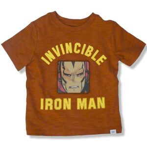 GAP babyGAP Marvel Invincible Iron Man Cotton Short Sleeve Tee 2T